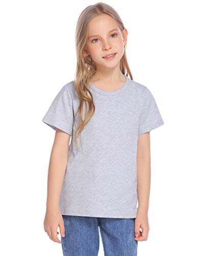 Greatchy Girls' 3-Pack Short Sleeve Tees Cotton T Shirts Tops Tee #TOP4