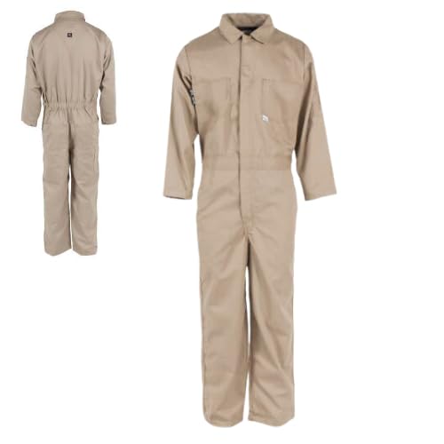 7 oz Indura FR Coverall - Khaki - Size S