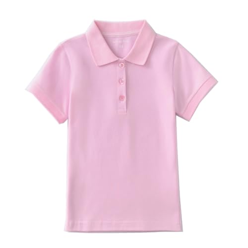 Girls Polo Shirt Short Sleeve Shirt for School Uniform Polo Shirts