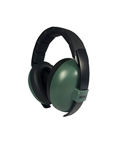 BANZ Earmuffs Infant Hearing Protection – Ages 0-2 Years (Dark Green)