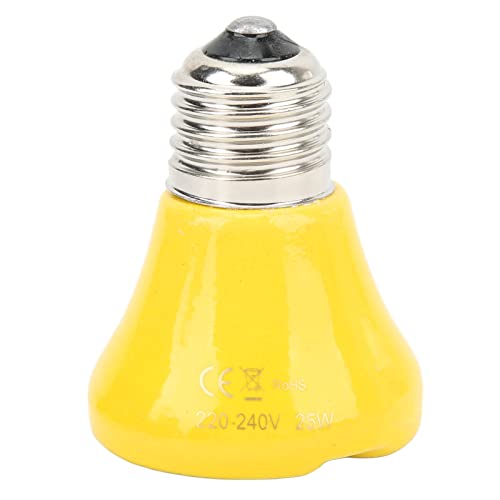 Reptilien Wärmelampe, E27 Lampenschirm Wärme für Hühner Gänse Enten Wachteln Schweine Reptilien(yellow-50 W) Cover