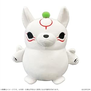 カプコン 大神２０周年記念 もちカワぬいぐるみ アマテラス（中） 約H275×W250×D190mm ポリエステル