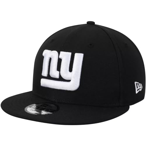 New Era NFL 9FIFTY Black/White Adjustable Snapback Hat Cap One Size Fits All (New York Giants)