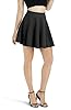 Urban CoCo Women's Basic Versatile Stretchy Flared Casual Mini Skater Skirt (2XL, Black) #1