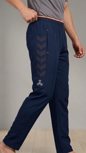 Image of Prince Sports Men's Laser Cut Track Pant | Stylish Sports Lower for Gym, Running & Casual Wear