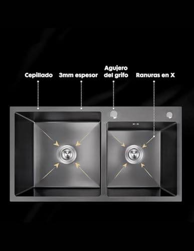 fregadero de cocina esquinero marca CNX (2)