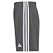 adidas boys Classic 3-stripes Shorts, Grey Five Adi, X-Large US