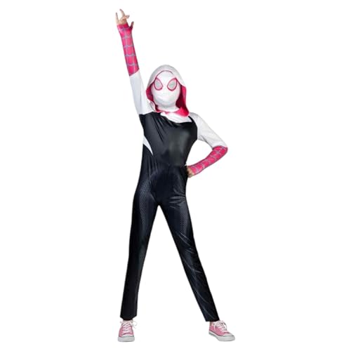 Disfraz Spider-Gwen para niñas con capucha y máscara