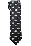 Retreez Funny Bicycles Boy's Tie | Bike Tie | Cyclist Neckties For Kids | Party Tie | Birthday Gift For Boys | 8-10 years Boy's Tie - Black