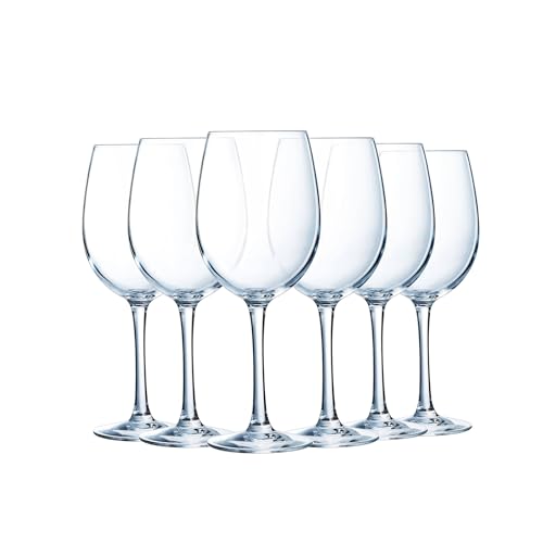 Chef & Sommelier - Collection Cabernet - 6 verres à pied Tulipe 25 cl - Fabriqués en France - Emballage renforcé