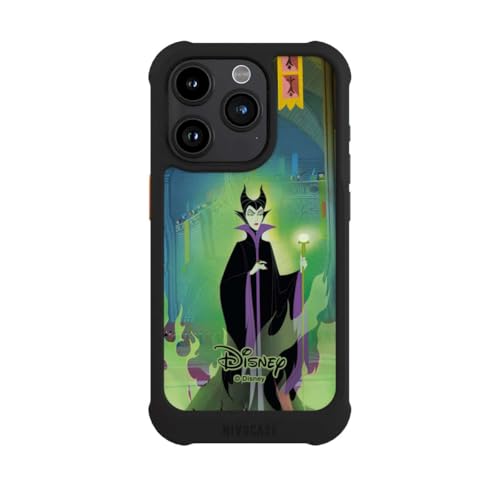 Coque iPhone 15 Pro MagSafe Disney Maléfique antichoc NIVOmax noire