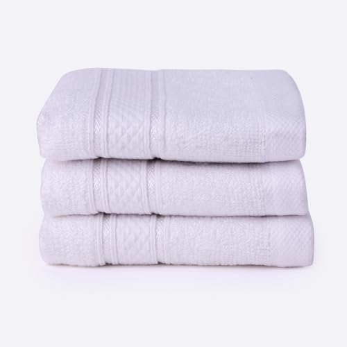 Image of Bamboo Soul Bamboo Face Towel | Ultra Absorbent & Super Soft | 30 x 30 cm - 550 GSM | Pack of 3 (White)