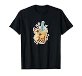 Photo Gallery kawaii siamese cat e boba cup maglietta Photo Gallery kawaii siamese cat e boba cup maglietta