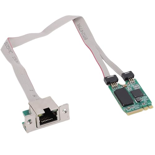 Tarjeta de Red Jiawu M.2 AE Key 2.5G Gigabit Ethernet con puerto RJ45 de 2.5Gbps para computadoras de escritorio, laptops y máquinas industriales miniatura 4