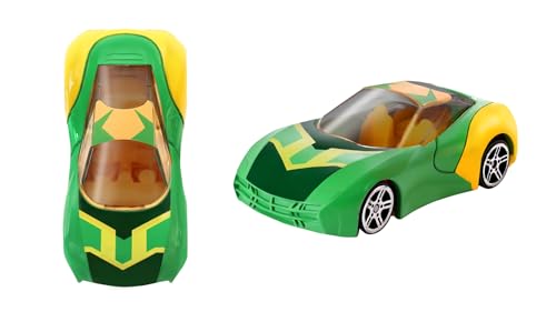 Image of Marvel Go Collection | Knight Speed | Loki | 1:64 Diecast Toy Car | Ages 3 and Up | Collect Them All, Green