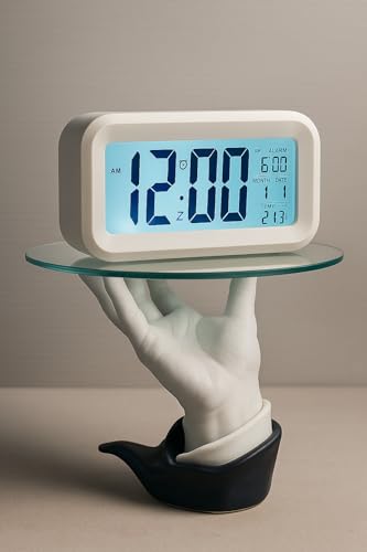 Image of Nac Global Digital Alarm Clock with Large LED Display, Snooze & Night Light, Temperature Display, Calendar, Table Clock for Home & Office