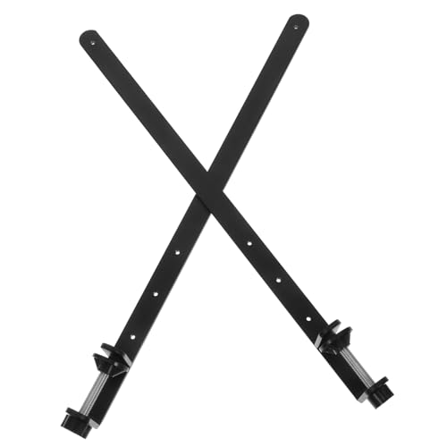 Holibanna 2Pcs Adjustable Pegboard Desk Bracket Heavy Duty Support for Tool Board Organization Easy Installation Sturdy Black Design for Hanging Accessories and Workspace