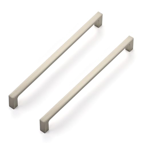 Image of Ravinte Brushed Nickel Cabinet Handles Square Pulls, 8 Inch, 10 Pack