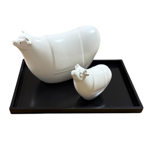 陶磁器 手描き 置物  うし 砥部焼「干支 丑」 置物 牛 うし 縁起物 手作り 窯元 tsuneoka