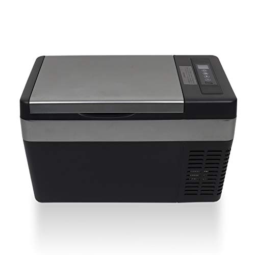 Virauto 車載冷蔵庫 冷蔵庫冷温庫 コンプレッサー 25L大容量 ポータブル冷蔵庫 急速冷凍 -22℃~10℃冷凍 省エネ DC 12V / 24V 車対応 AC 100V電源対応 冷凍庫 家庭用 車載用 冷凍冷蔵庫 静音 キャンプ バーベキュー ピクニック アウトドア時に大活躍 説明書付き