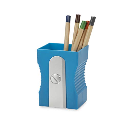 Balvi Pot à Crayons Sharpener Couleur Bleu Gardez Votre Bureau rangé Pot à Crayons Original et amusan