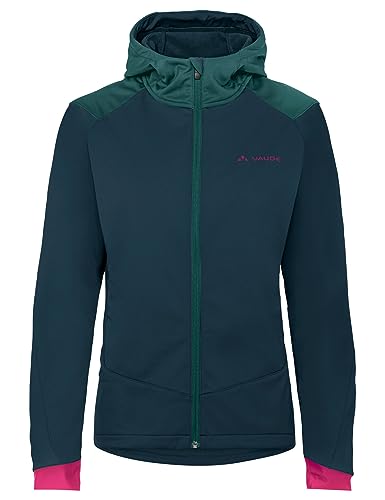 VAUDE Softshell Fahrradjacke Damen Qimsa – Wasserdichte & atmungsaktive Softshelljacke Damen, reflektierende Details… – Ansicht 1