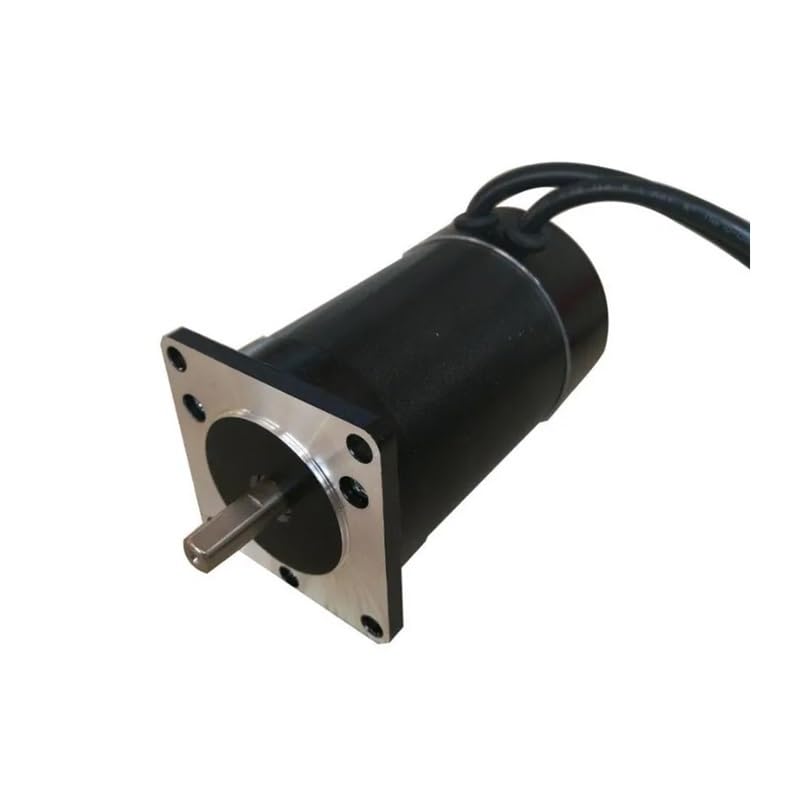 POWTAXBJGD Square Flange 57mm Round Body 24V 1000RPM 60W 0.6N.m Brushless DC Electronic Starter Length 95mm BLDC Electronic Starter(150W 3000RPM 24V)