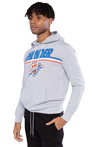 Pull à capuche polaire épais Oklahoma City Thunder gris confort XXL