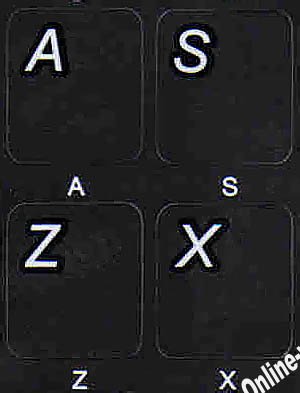 Online-Welcome BRAZ_PORT_NON_BLACK Brazilian-Portuguese Non Transparent Black Background Keyboard Stickers cover