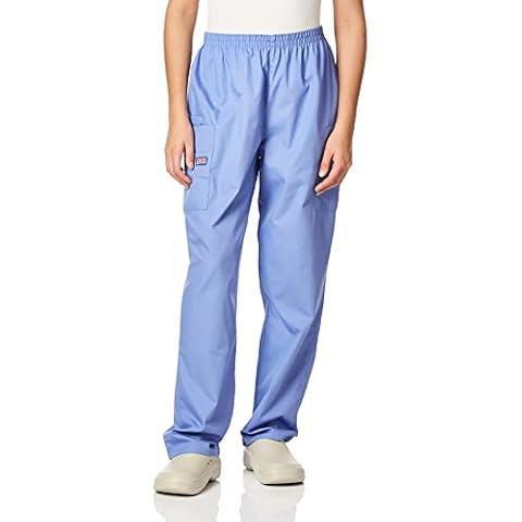 CHEROKEE Unisex Workwear Pull-on Cargo medical scrubs pants, Blue, M UK Cover