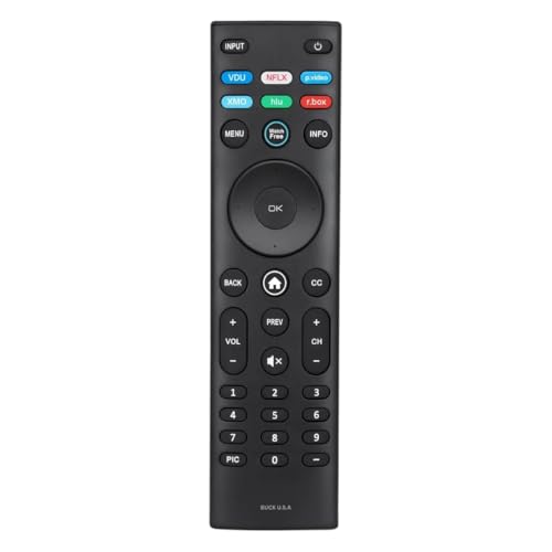 XRT140R Vizio Smart TV Remote Replacement - Easy Setup, Shortcut Keys, Universal Remote for SmartCast TVs - Vizio Remote Control Replacement for D, E, M, P, V, PX, OLED Series