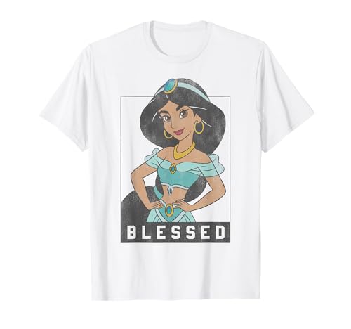 T-shirt Jasmine Aladdin Disney idéal pour un look décontracté de vacances