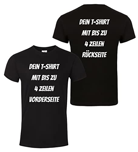 Dein Tshirt Bedrucken Lassen. Tshirt Vorder und Rückseite Bedrucken. Tshirt selbst gestalten Herren. T Shirt mit Druck. personalisiertes Tshirt