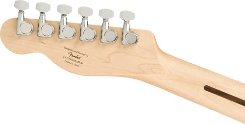 Squier Affinity Series Deluxe Telecaster Electric Guitar, Black, Maple Fingerboard #TOP5