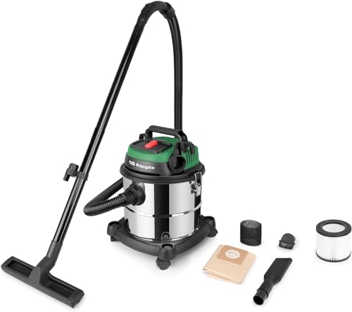 Orbegozo APS 1400 - Aspirador de sólidos y liquídos. Potencia: 1380 W. Poder de succión: 16 kpa. Depósito metálico de 20 L. Función soplador.