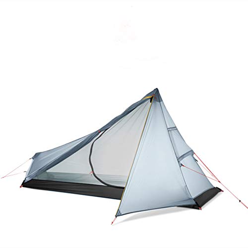 Tente de camping 1 place en nylon silicone 3 saisons ultralégère pour randonnée et voyage