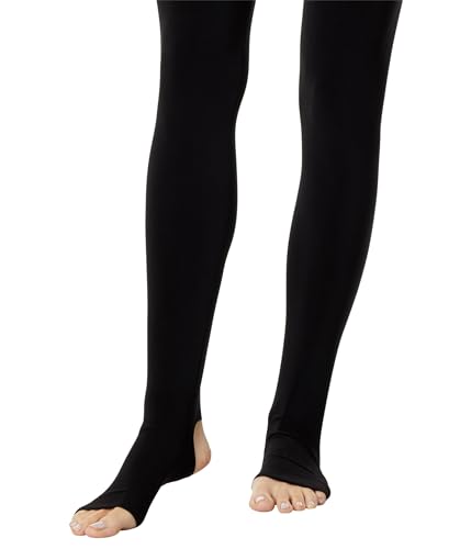 NORMA KAMALI Women's Legging W/Footie W/O Waistband, Black3