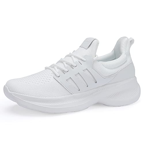Image of Casbeam Mens Running Shoes Comfortable Lightweight Breathable Walking Shoes Lace-up Shoes Mesh Workout Casual Sports Shoes