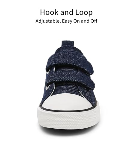 Image of Toddler Little Kid Cushioned Canvas Shoes Slip On Sneakers Soft and Durable