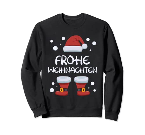 Frohe Weihnachten Alemania Navidad Santa Feliz Navidad Alemán Sudadera