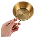 NOLITOY Stainless Steel Shaving Soap Bowl Elegant Gold Handle Grooming Tool for Men Versatile Shaving and Haircut Beard Care Accessory