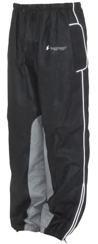 FROGG TOGGS Women's Road Toad Frogg Eyzz Reflective Waterproof Rain Pant, Black, X-Large