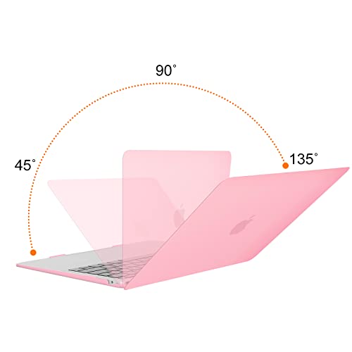 Image of MOSISO Compatible with MacBook Air 13 inch Case 2022 2021 2020 2019 2018 Release A2337 M1 A2179 A1932 Touch ID, Plastic Hard Shell Cover Compatible with MacBook Air 13.3 inch Case, Pink