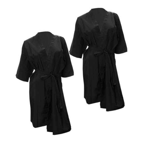 Bata de baño y spa YARNOW para evitar manchas de agua en clientes de peluquería y salones