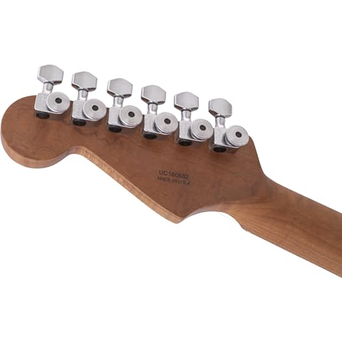Charvel USA Select DK24 HSS 2PT CM QM Autumn Glow – Guitare Électrique Personnalisée - Les Beatles, Paul McCartney, John Lennon, RIngo Starr, George Harrison Charvel USA Select DK24 HSS 2PT CM QM Autumn Glow - Guitare Électrique Personnalisée – Image 8