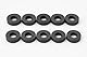 Ferrit Magnete Ringmagnete 20x10x5 mm 10 Stück Starker Magnetring mit Loch Magnet Schwarz Keramik Unbeschichtet für DIY, Werkstatt, Hobby & Haushalt