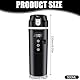 Wasserkocher Für Auto, Auto-Heizbecher 500ml, Reise Wasserkocher, Auto Reise Elektrischer Wasserkocher, 12v Auto Mini-Kaffee-Wasserkocher, Bis Zu 100℃ Variable Temperaturregelung Für Lkw Reise Camping
