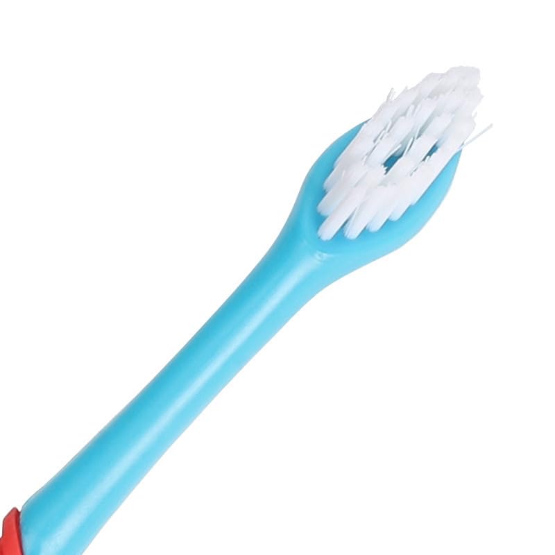 Image of 2 Pcs Dog Toothbrush 360 Degree Dog Tooth Brush, Dual Head Tooth Brushing Kit Non Slip Toothbrush for Dogs and Cat Teeth Clean Pet Dental Care Toothbrushes Puppy Tooth Brushing Kit