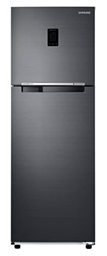 Image of Samsung 322L 2 Star Inverter Frost-Free Convertible 5 In 1 Double Door Refrigerator Appliance (RT37C4522B1 /HL,Black Doi)