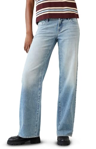 PacSun Women's Zoe Low Rise Girlfriend Jeans Light Blue